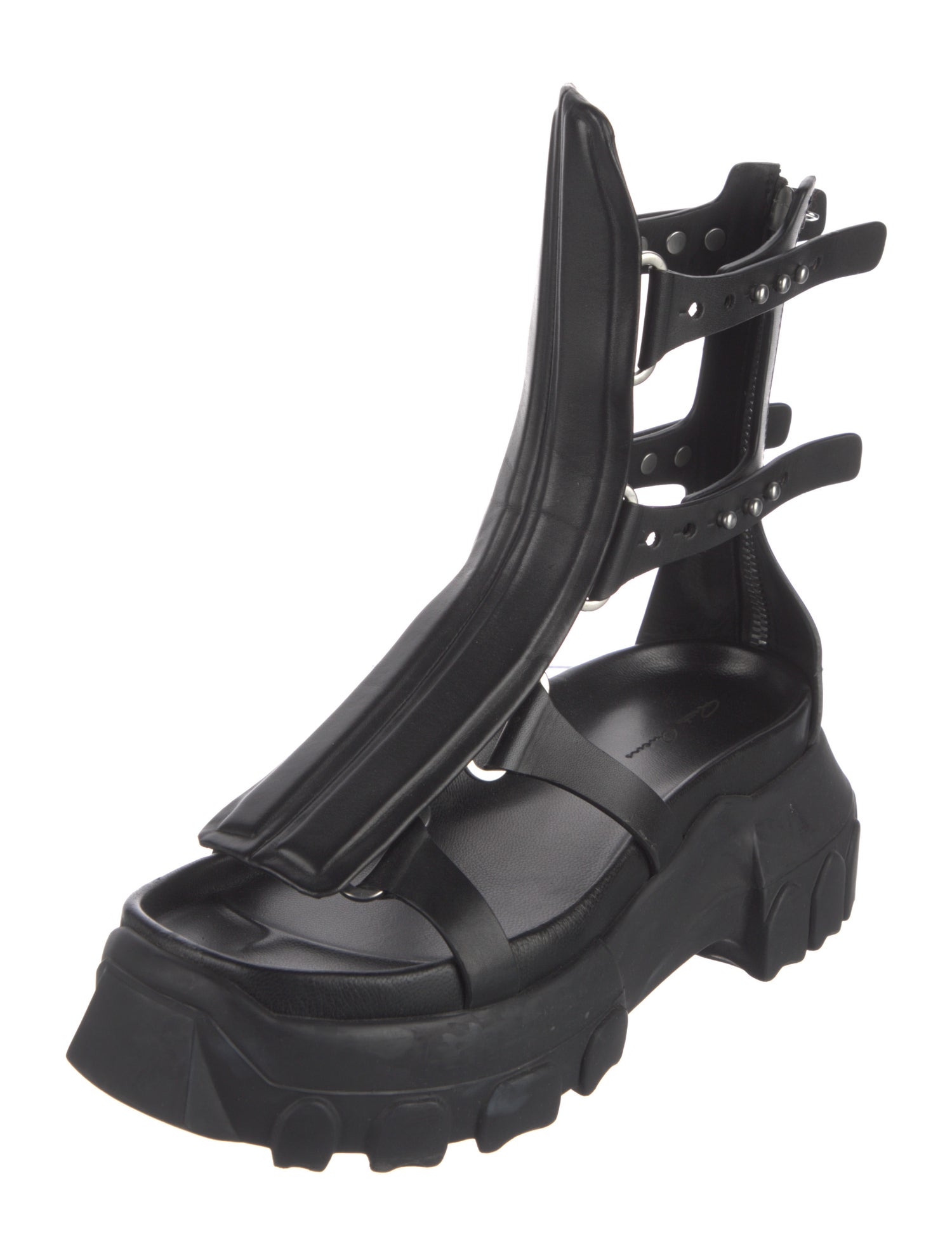 Rick Owens Leather Gladiator Sandals